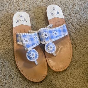 Draper James for Jack Rogers 8.5 gingham Whitney